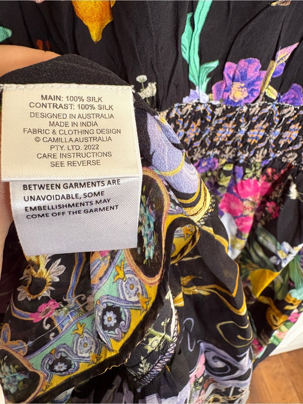 Camilla black and floral maxi size XL - stunning! NWOT - Picture 9 of 13